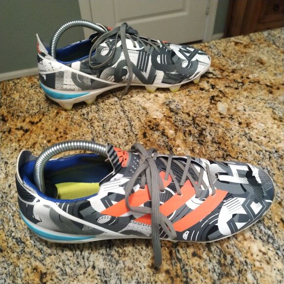 Adidas Gamemode FG GV6860 Grey & White Multi Color Soccer Cleats Men's Size 7.5 - Picture 5 of 12